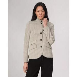 NWT rag & bone Slade Italian Plaid Blazer Size 8 Grey Multi #3E505
